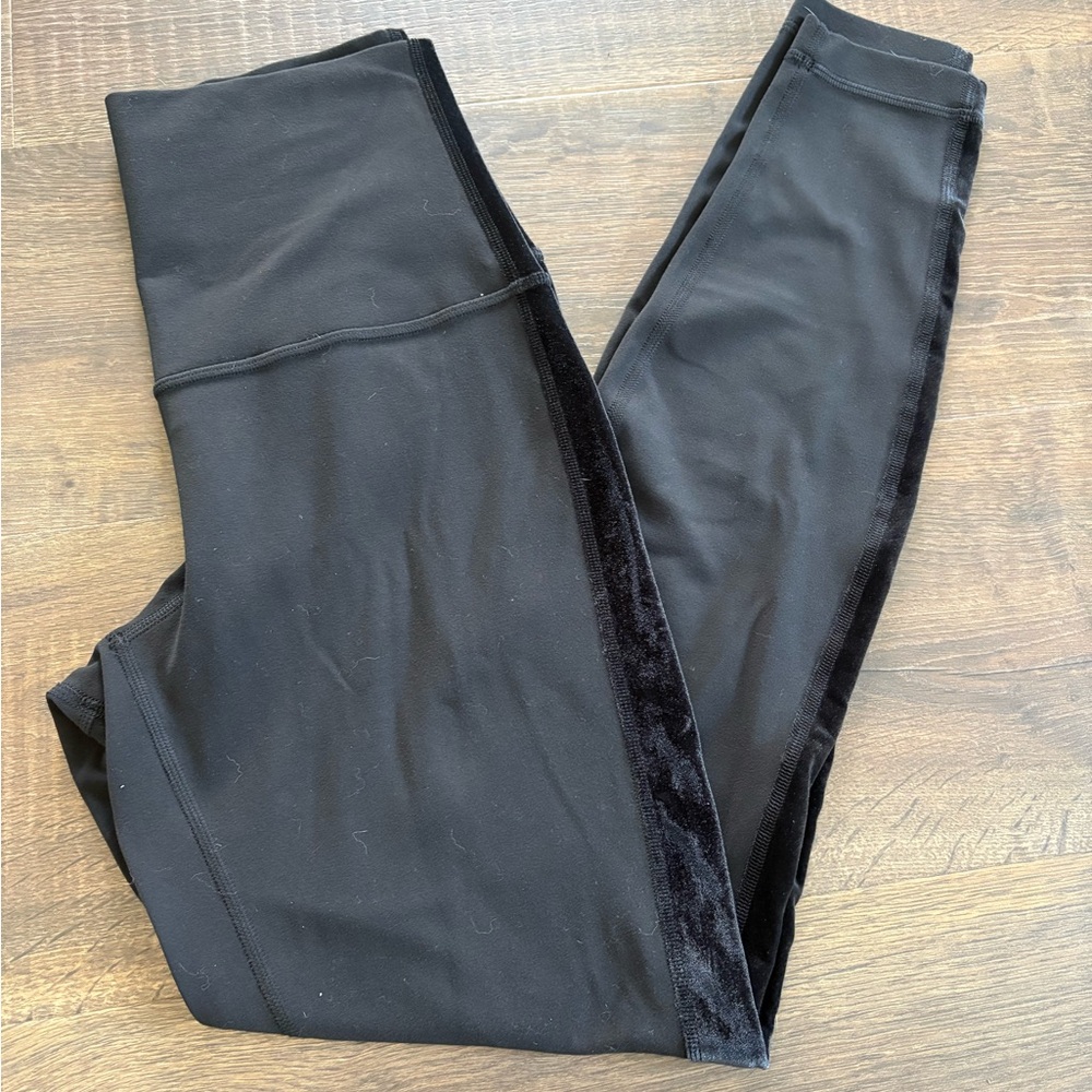Lululemon Align Leggings with Velvet Side Panels - size 8